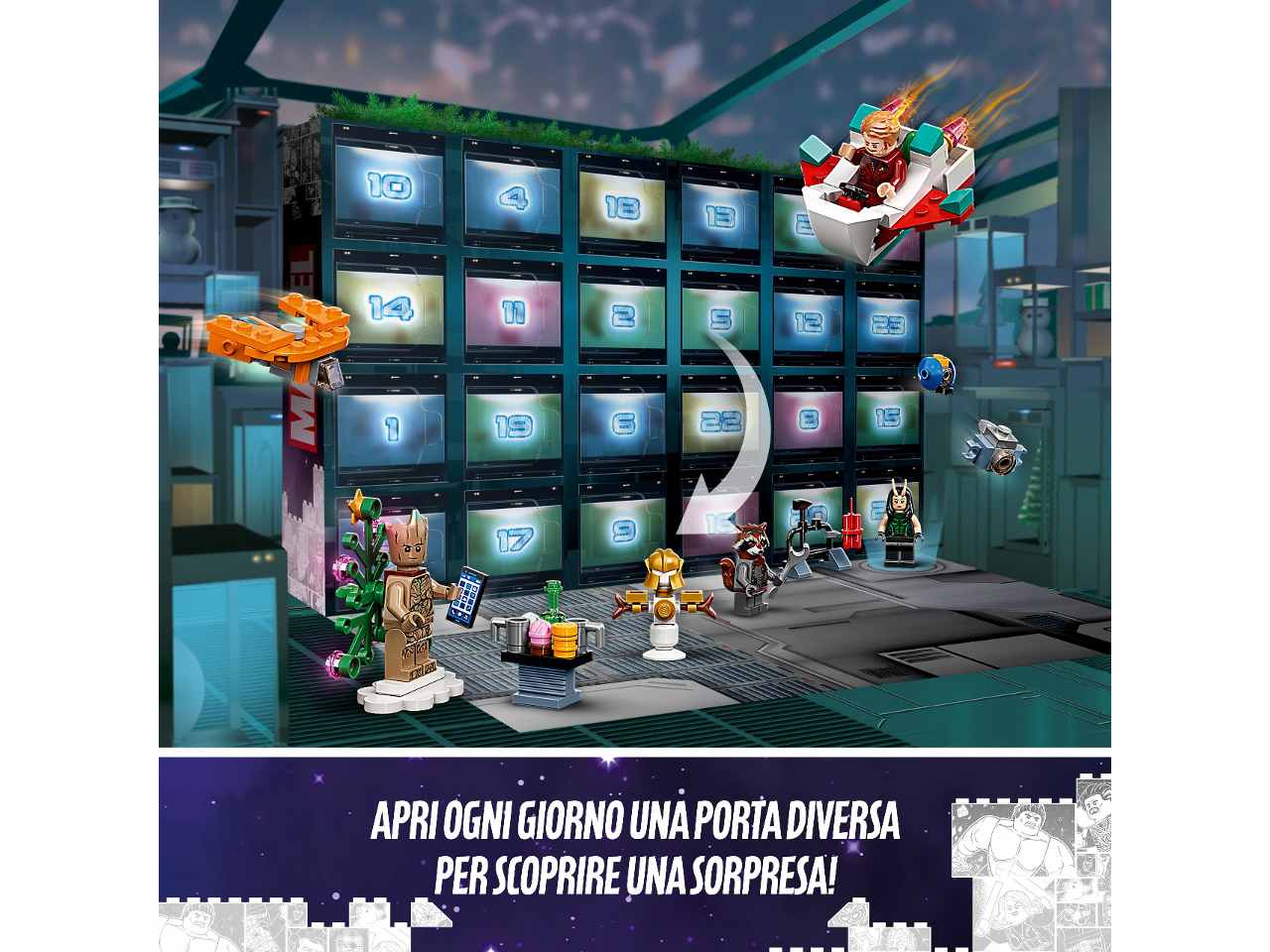 Lego marvel calendario avvento 76231