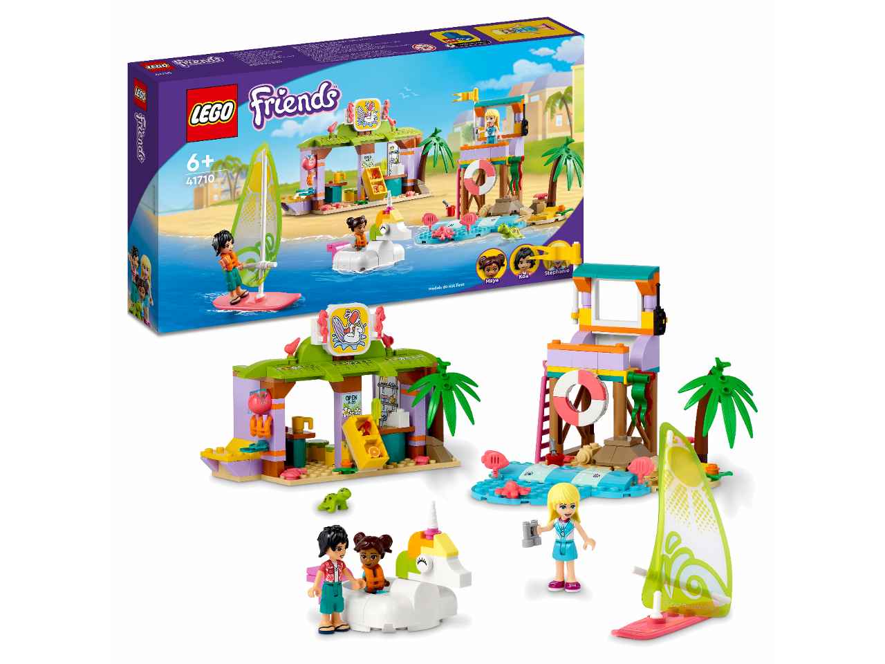 Lego friends div.sulla spiaggia dei surfer 41710