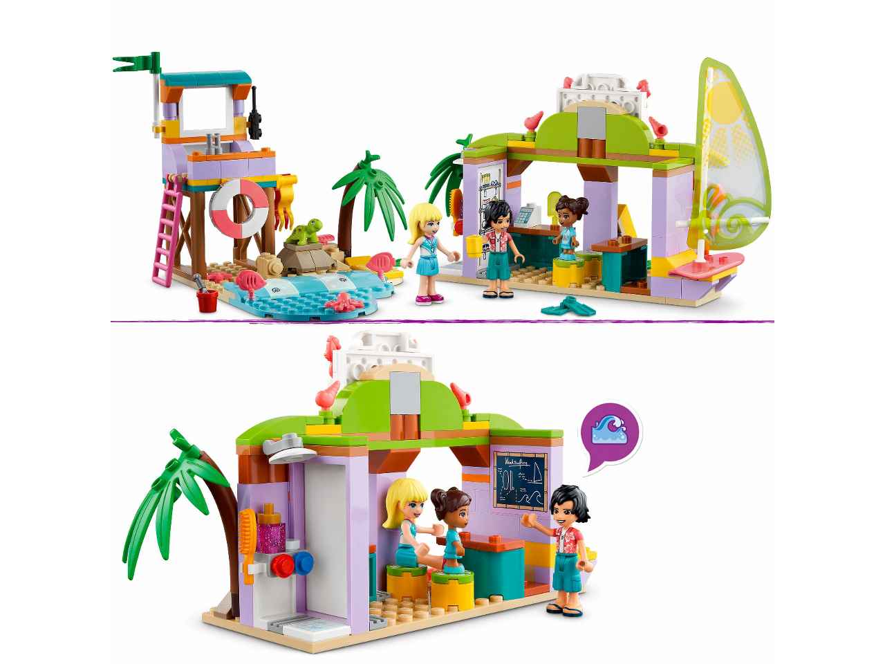 Lego friends div.sulla spiaggia dei surfer 41710