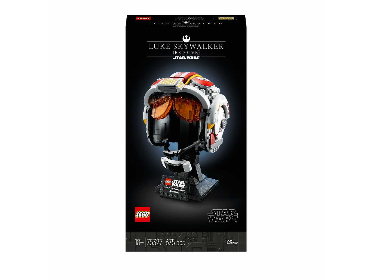 Lego casco di luke skywalker (red five).