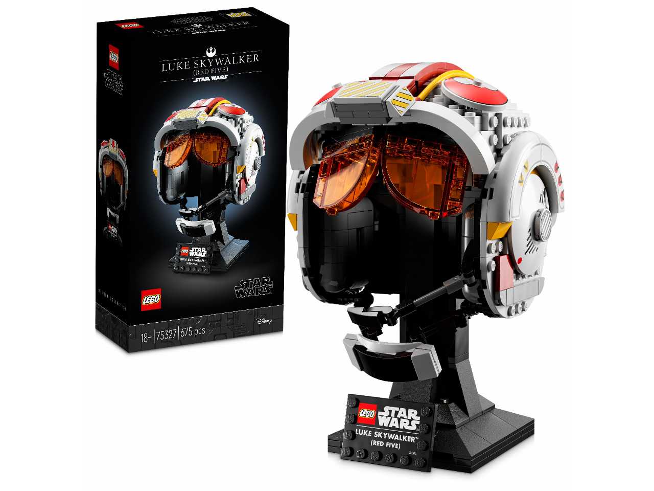 Lego casco di luke skywalker (red five).