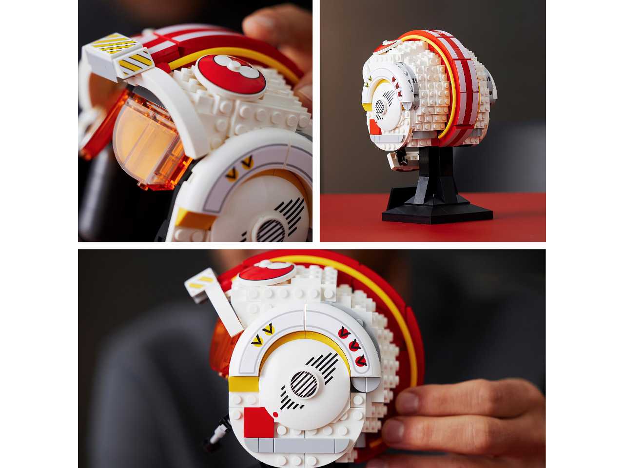 Lego casco di luke skywalker (red five).