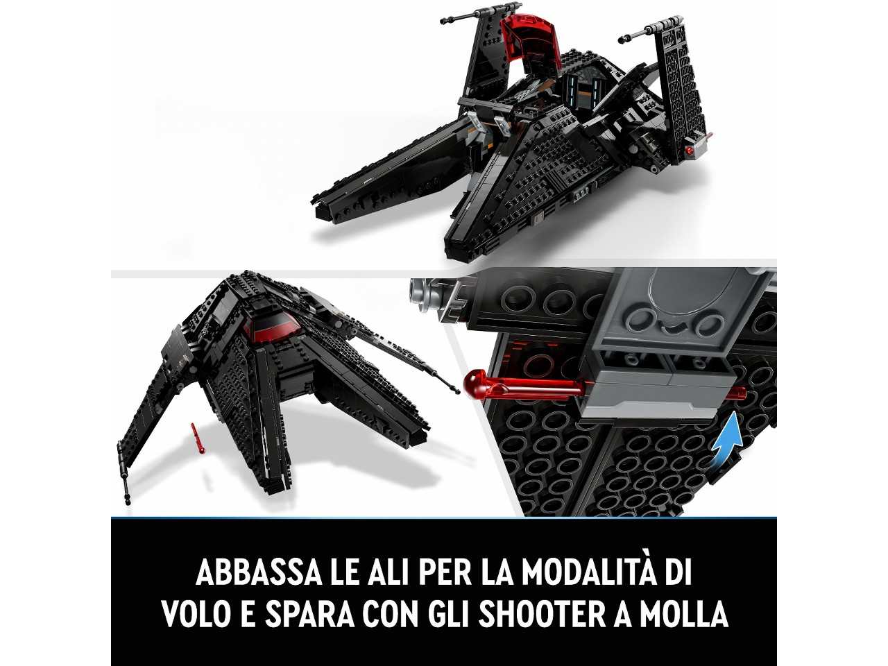 Lego star wars trasporto dell'inquisitore scythe