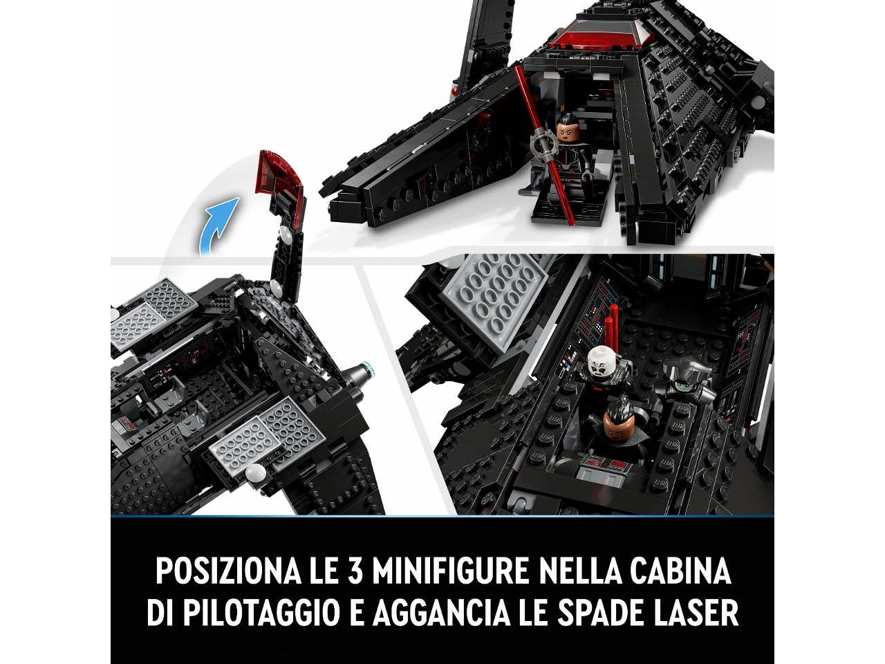 Lego star wars trasporto dell'inquisitore scythe