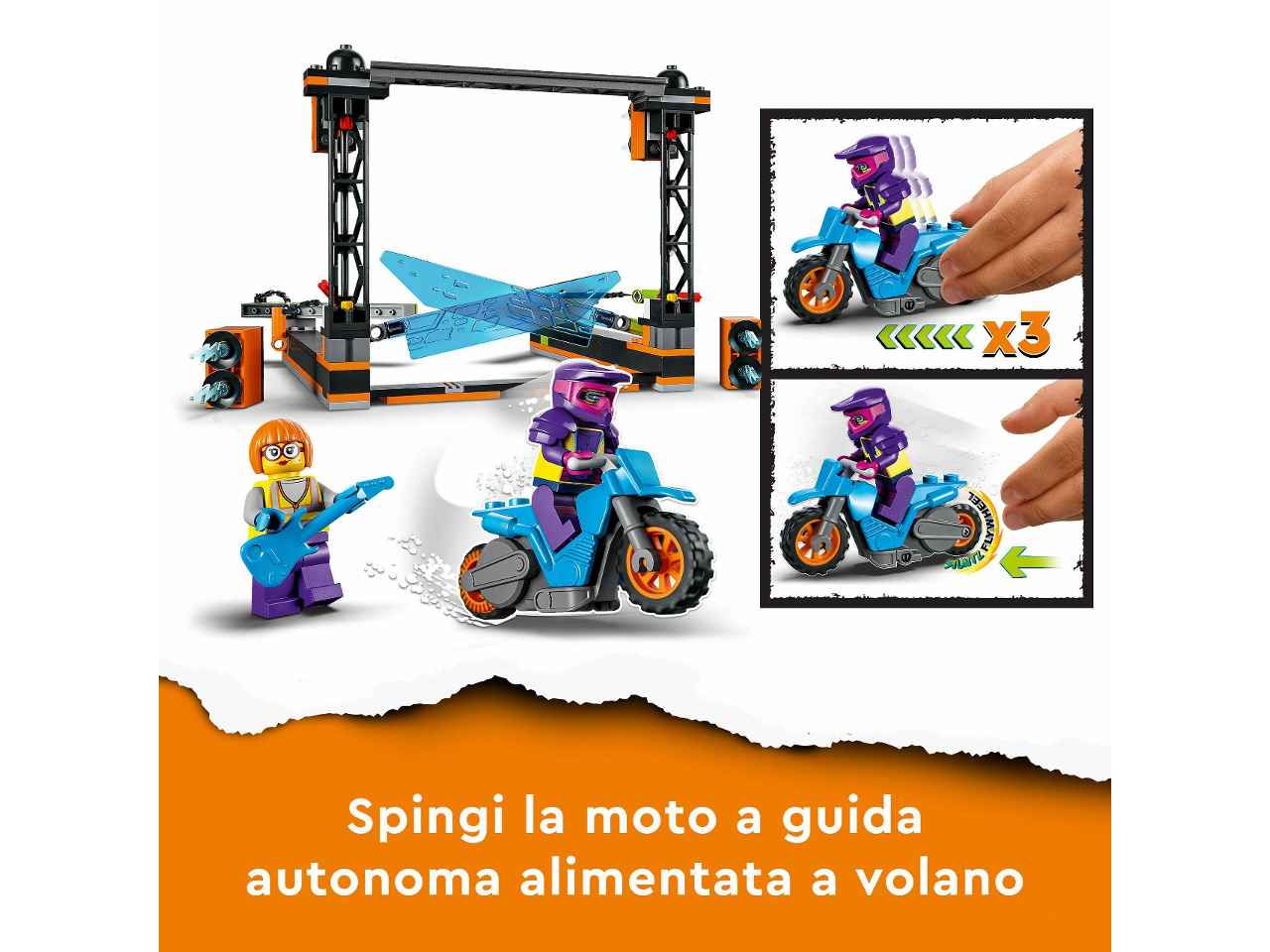 Lego city sfida acrob.delle lame 60340