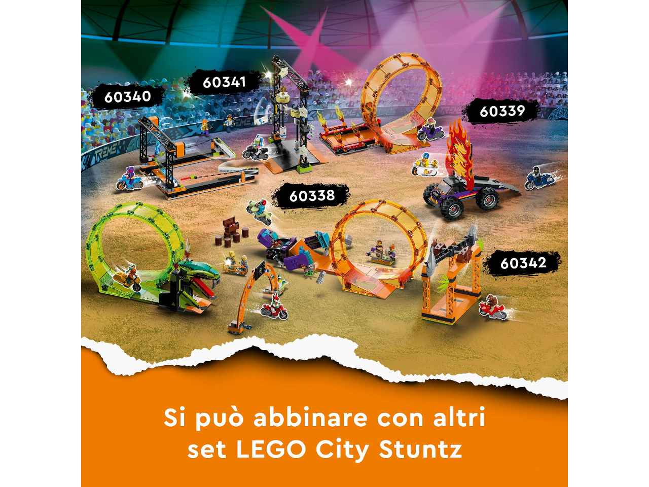 Lego city sfida acrob.delle lame 60340