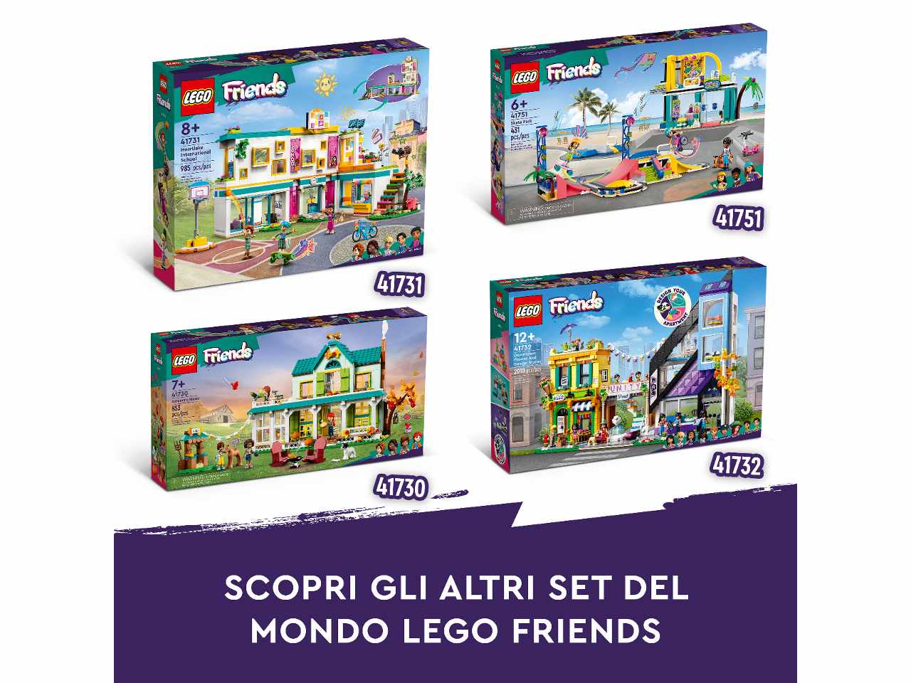 Lego friends negozio di design e fioraio del centro