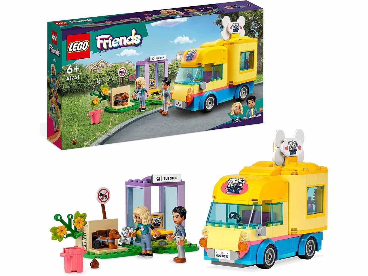 Lego friends furgone di soccorso dei cani