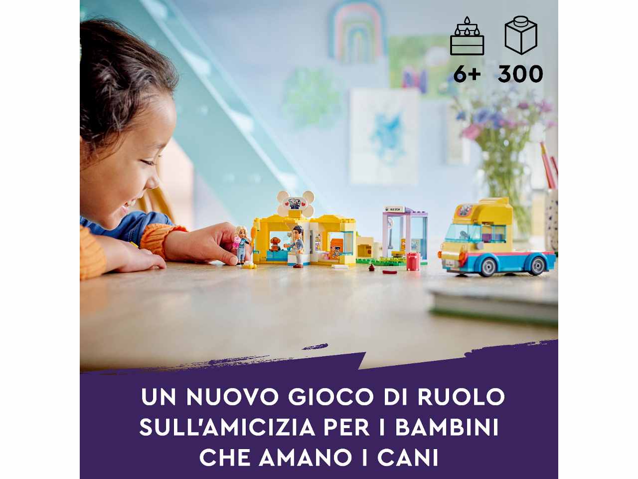 Lego friends furgone di soccorso dei cani