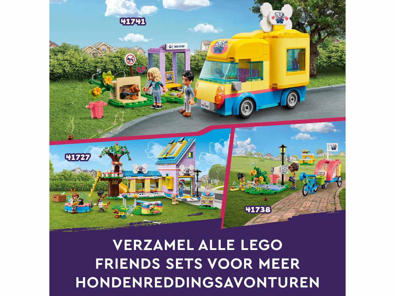 Lego friends furgone di soccorso dei cani