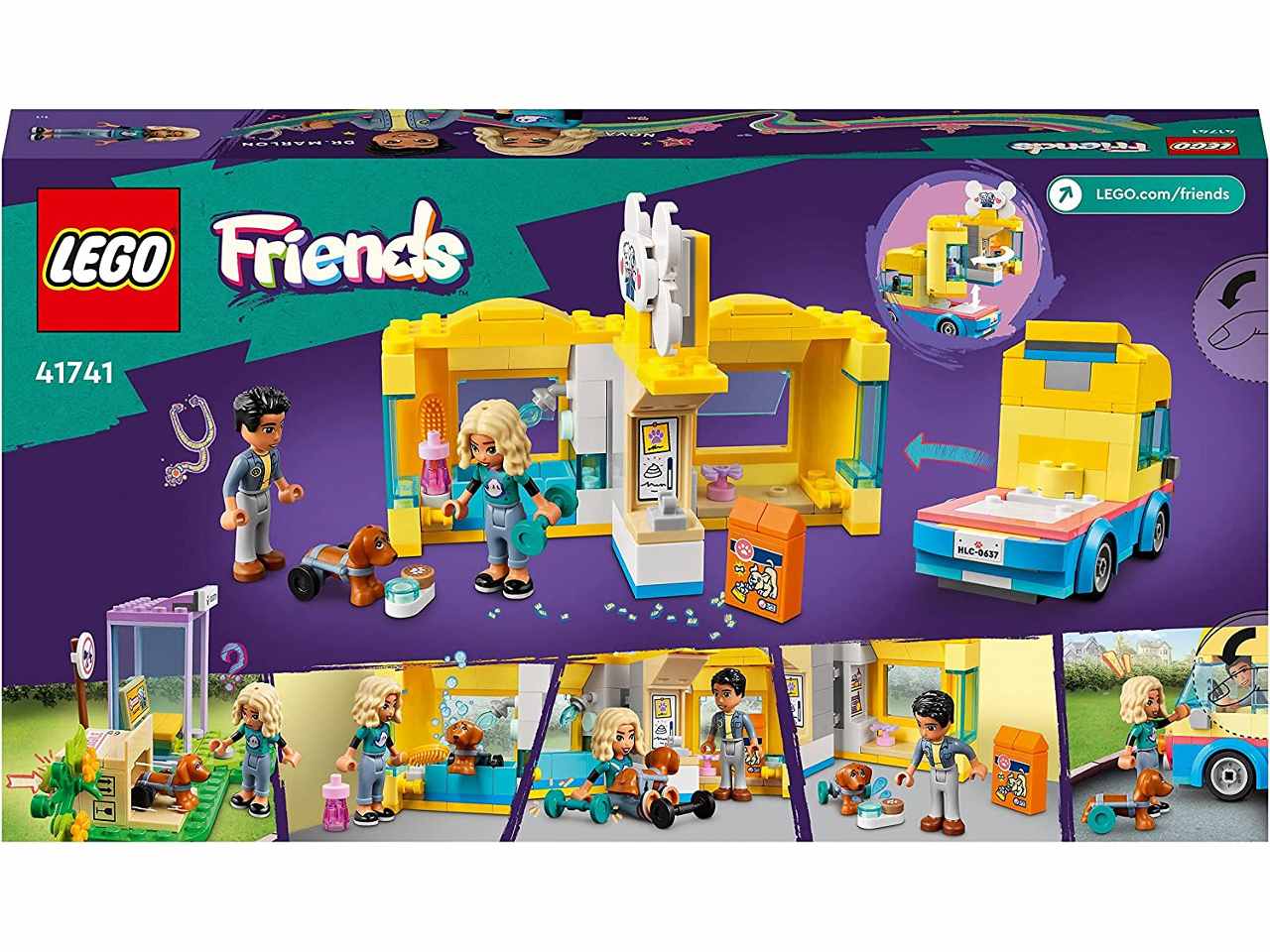 Lego friends furgone di soccorso dei cani