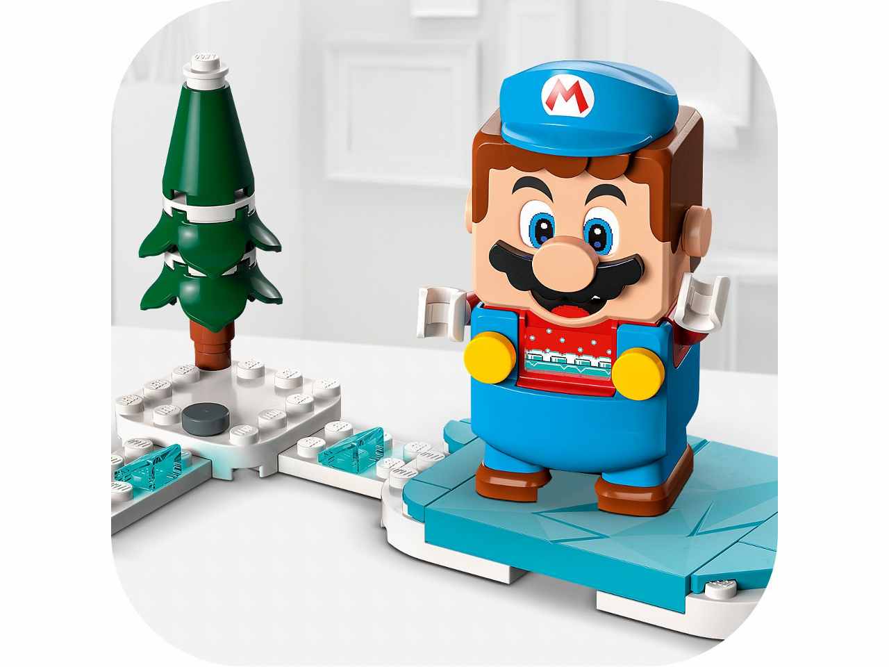 Lego super mario funzionalità che permette di lanciare palle di neve digitali