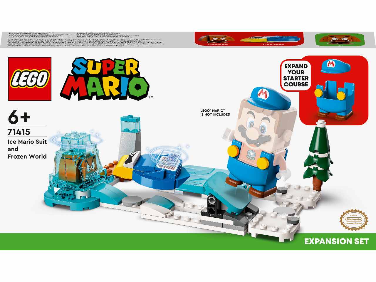 Lego super mario funzionalità che permette di lanciare palle di neve digitali