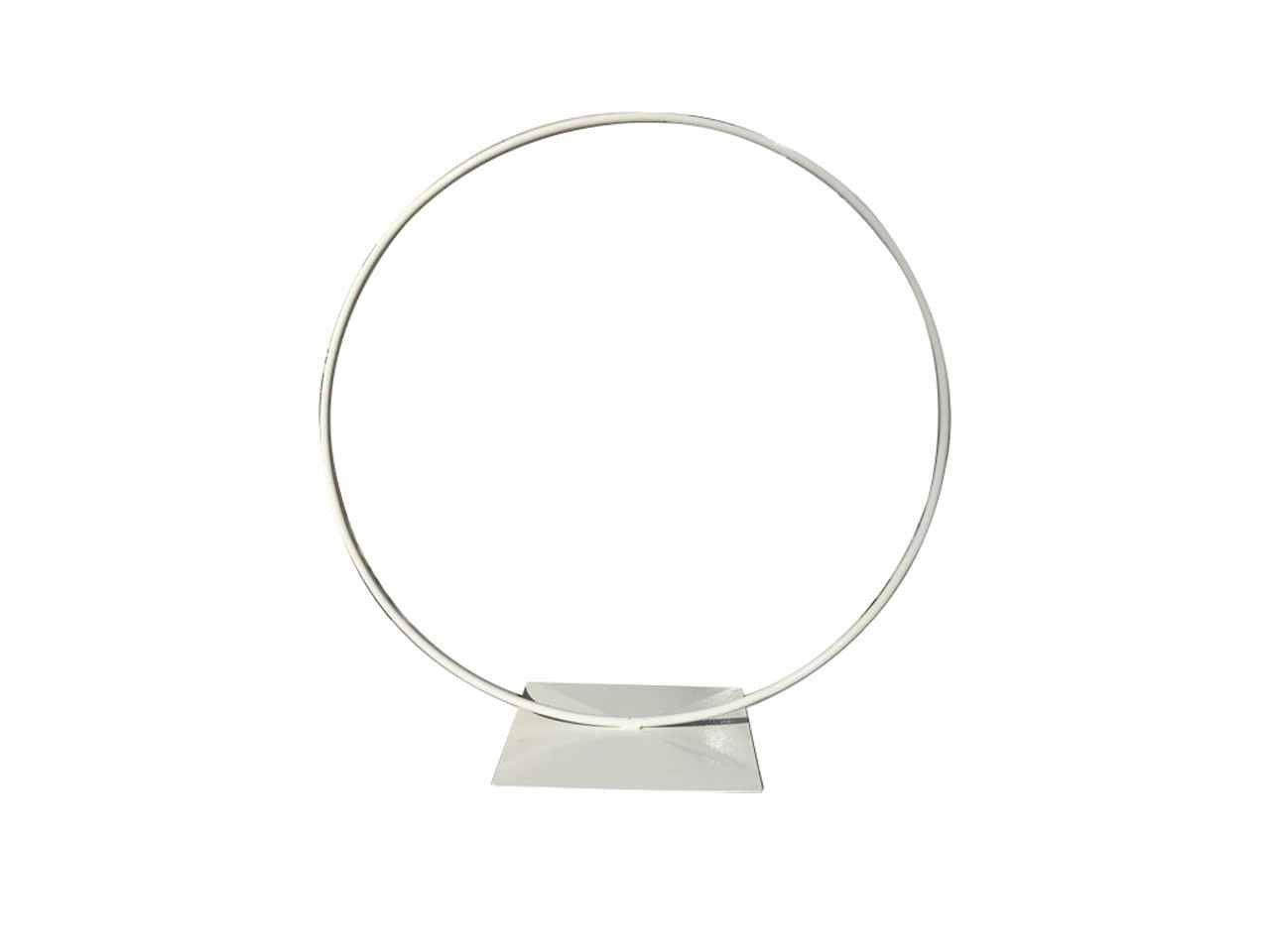 Cerchio in ferro bianco d.60cm 2162
