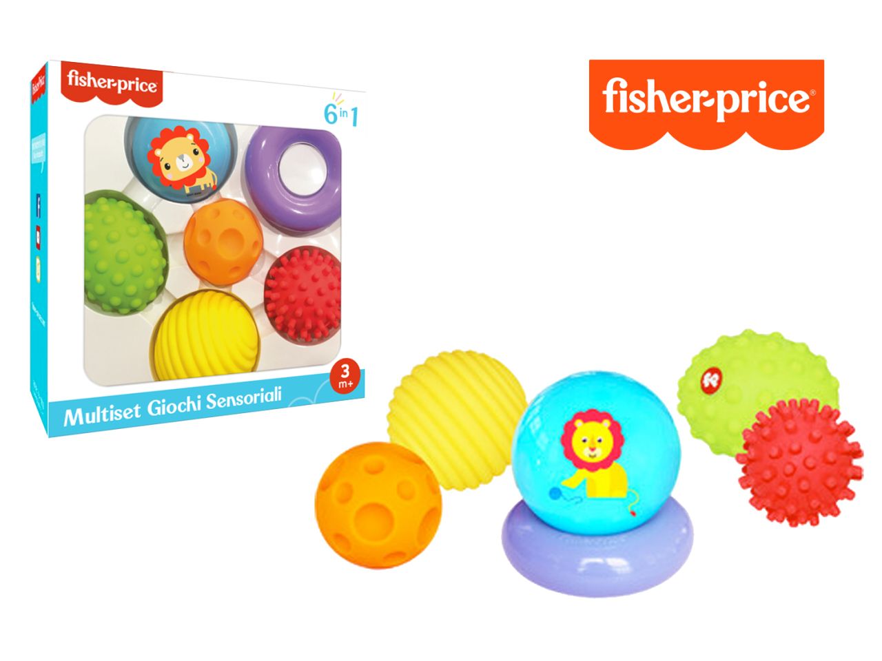 Fisher price multiset giochi sensoriali 6 in 1