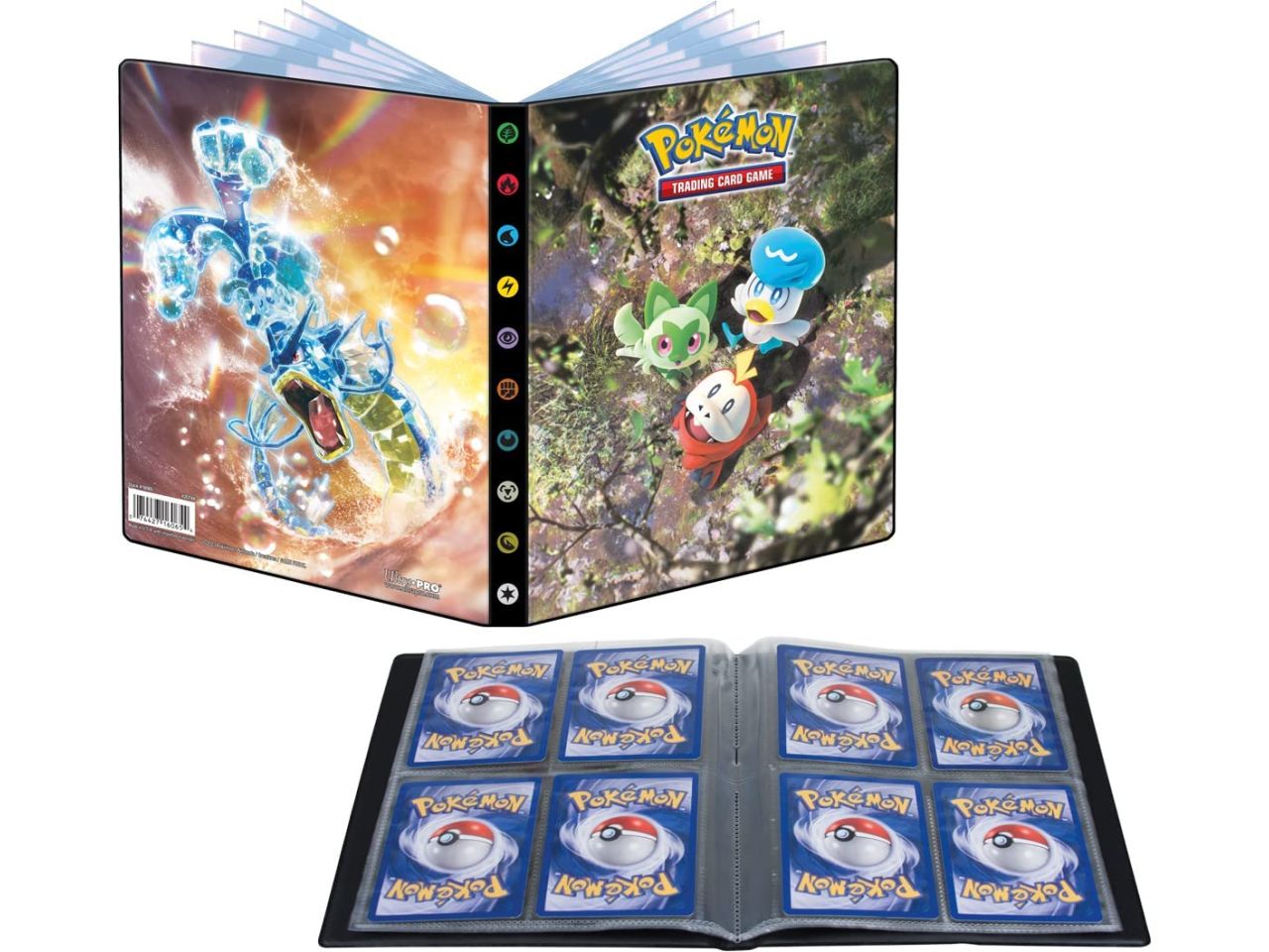ultra pro pokemon portfolio 4 tasche 10 pagine scarlatto e violetto