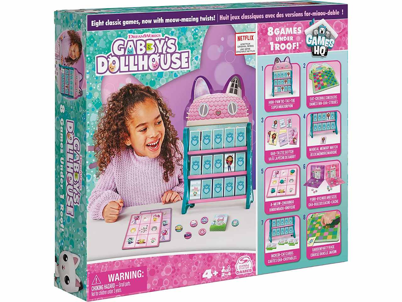 Gabby's dollhouse 8 giochi riuniti in una confezione