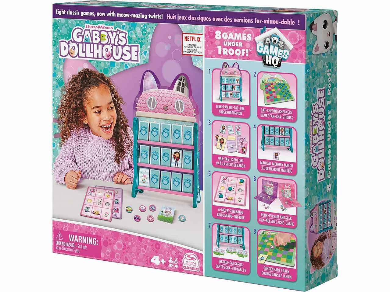 Gabby's dollhouse 8 giochi riuniti in una confezione
