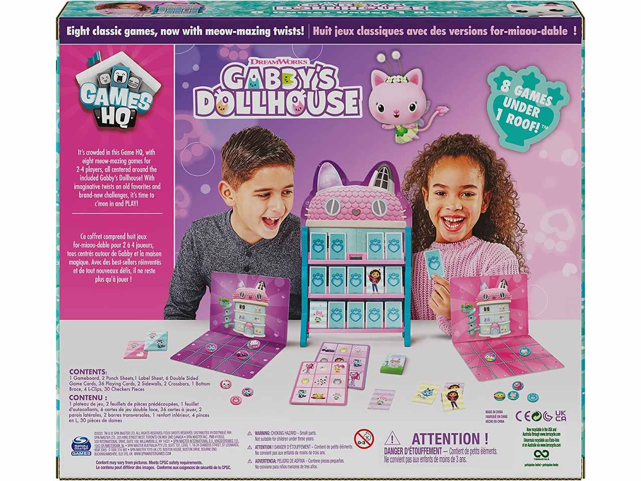 Gabby's dollhouse 8 giochi riuniti in una confezione