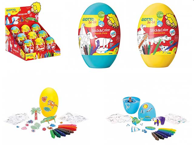 Stick & Color Eggs set Giotto Bebè