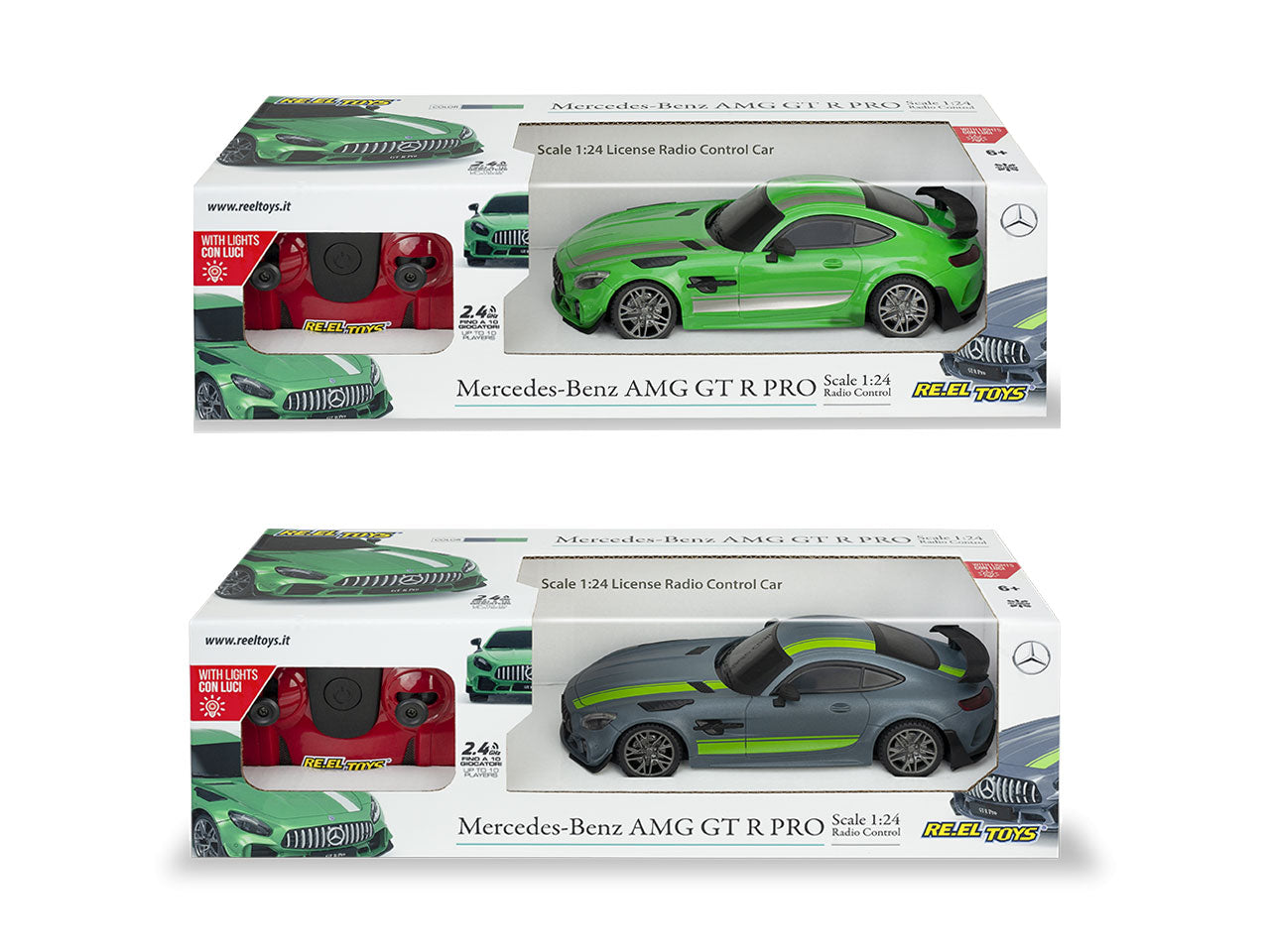 Auto radio comando 1:24 mercedes amg gt r pro 2.4 ghz