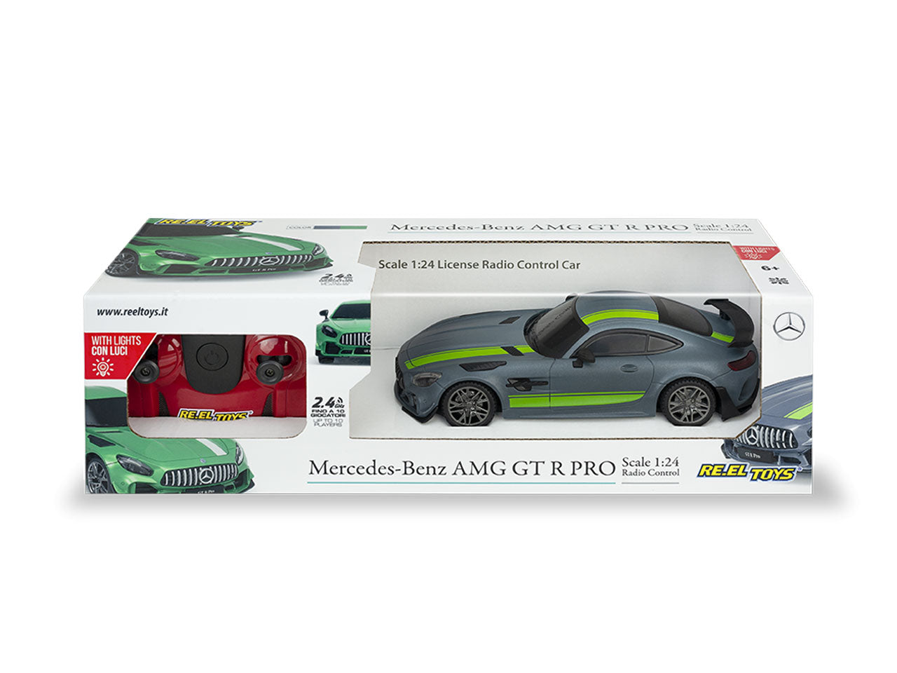 Auto radio comando 1:24 mercedes amg gt r pro 2.4 ghz