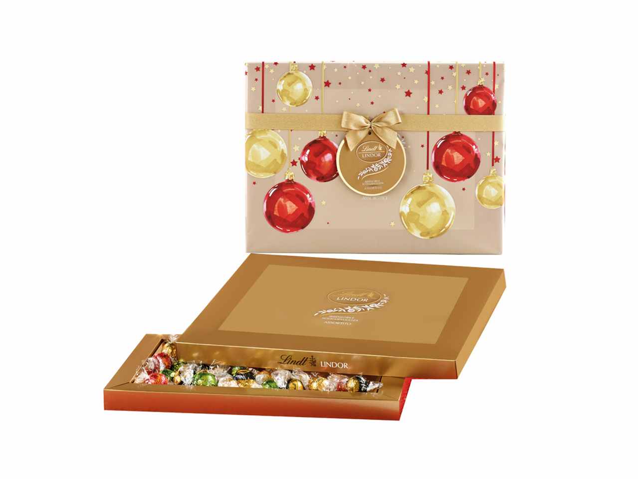 Scatola natale lindor assortita 475g
