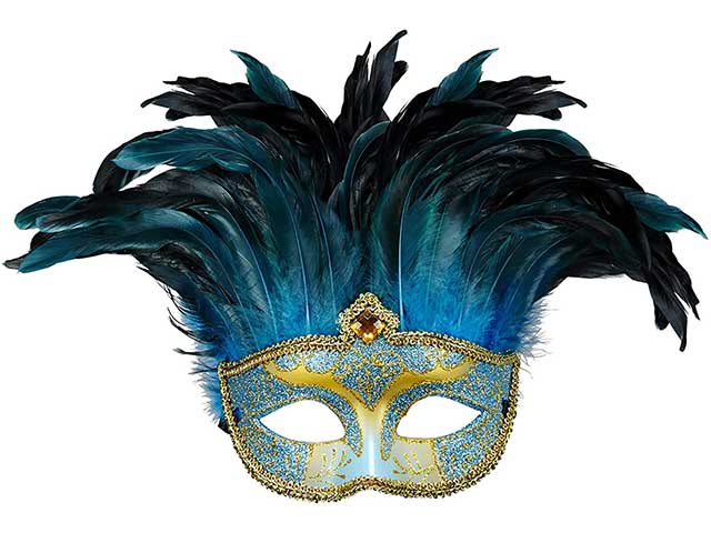 Maschera contessa blu 04716