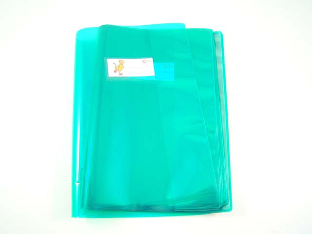 Copertine quaderni matematica in polipropilene con alette e porta nome colore verde A4 21x30cm 20 copertine