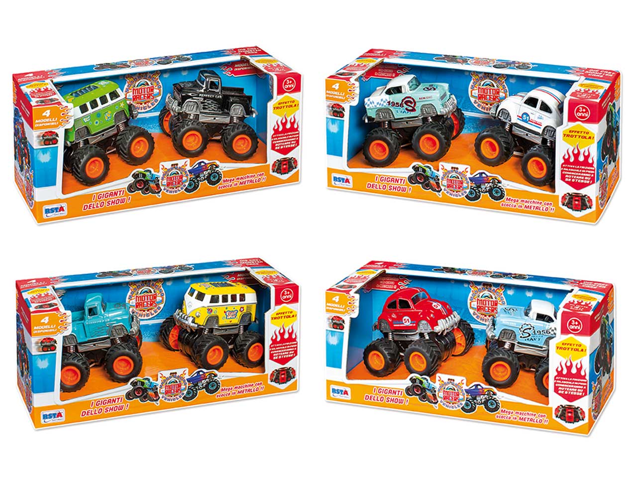 Veicoli die cast big foot 2pz 10006
