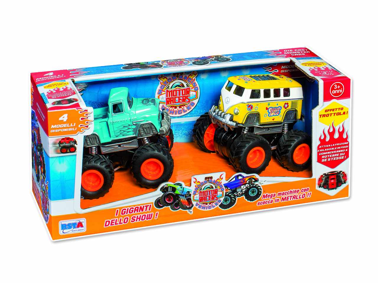 Veicoli die cast big foot 2pz 10006