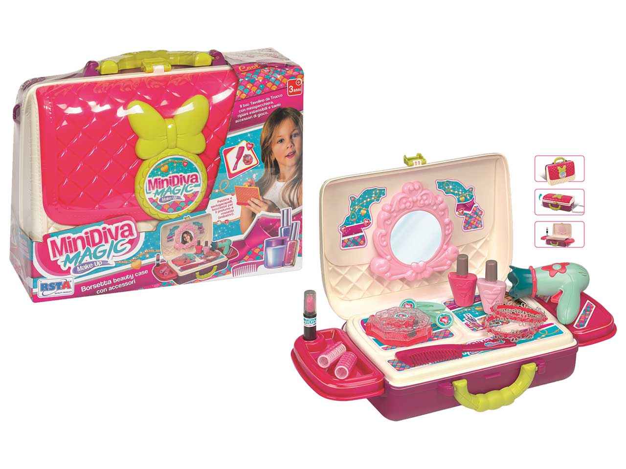 Minidiva magic make up borsetta beauty case con accessori