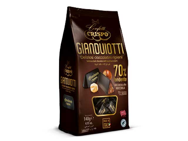 Gianduiotti fondenti 70% 140gr