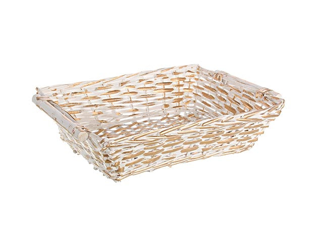 cesta lux bianca oro l