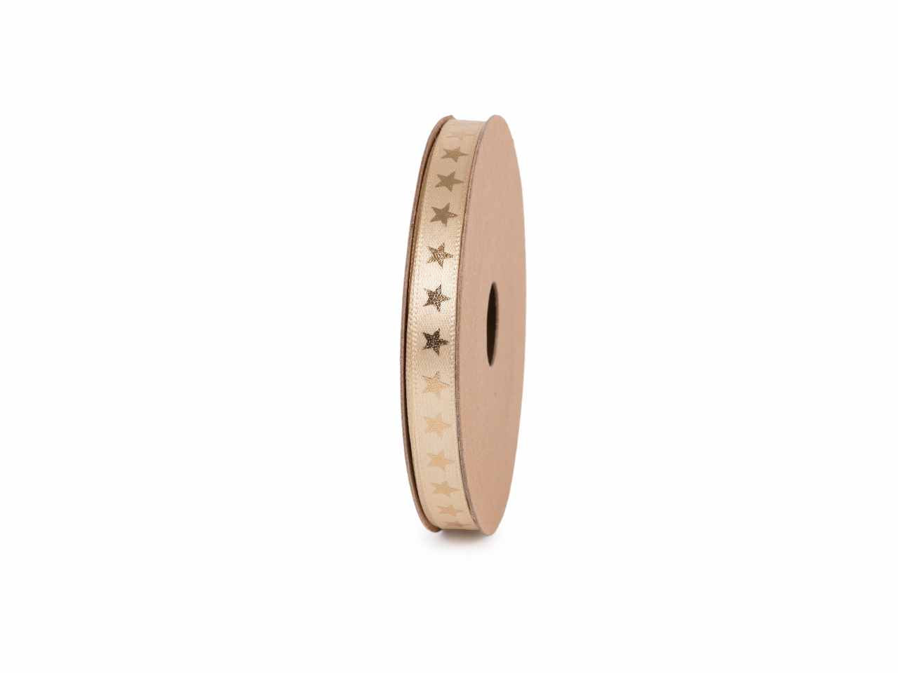 Nastro sturdust 9mmx10mt oro con stelle oro