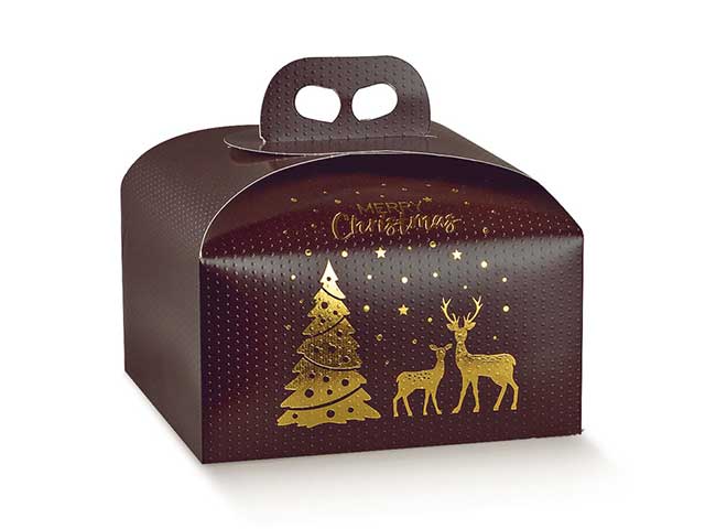 Linea magic winter porta panettone 245x245x130 36290