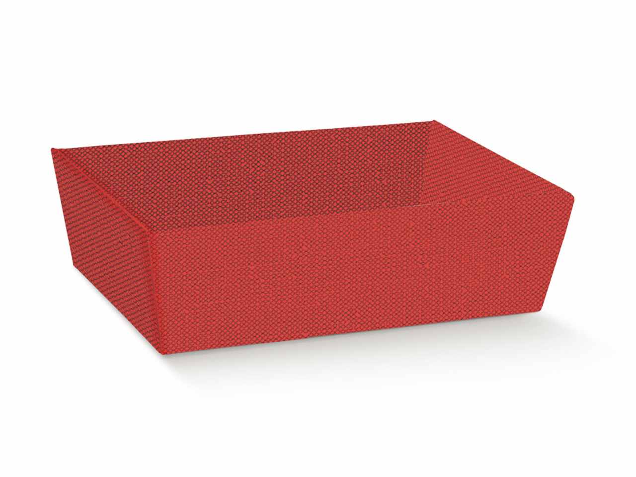 Vassoio conico 400x300x115 linea lino rosso