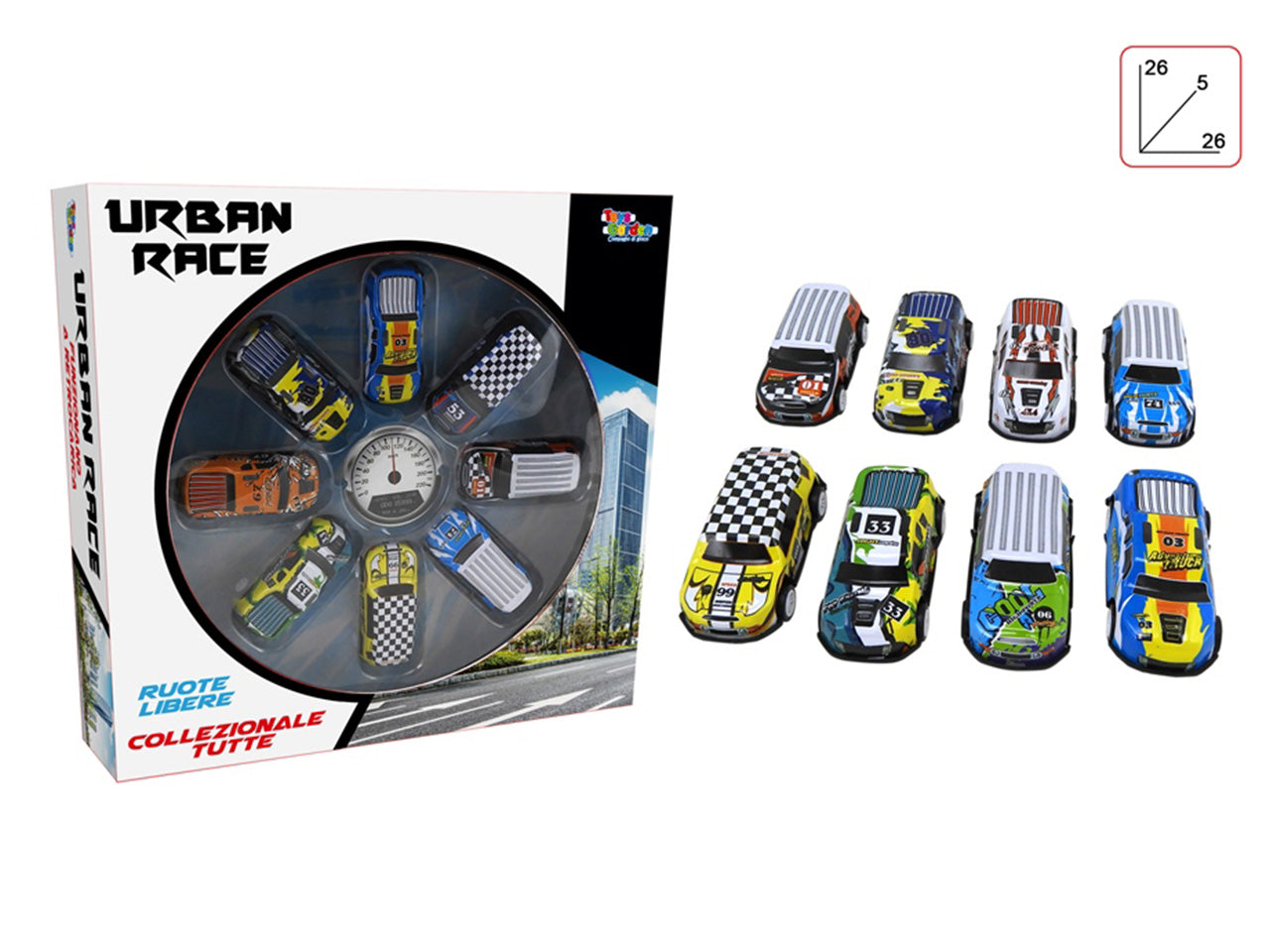 Set auto in scatola urban race