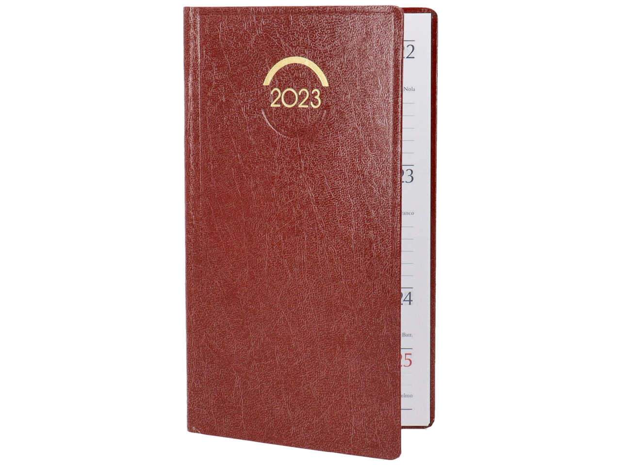 Agenda settimanale madrid 8x14cm rosso inglese