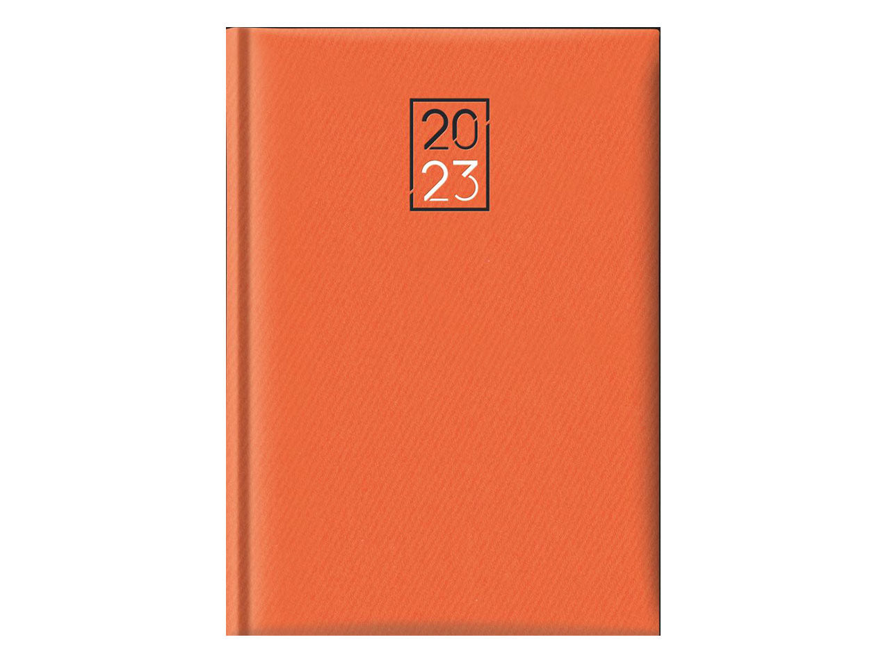 AGENDA GIORNALIERA EFFETTO JEANS ARANCIONE 14,5X20,5CM