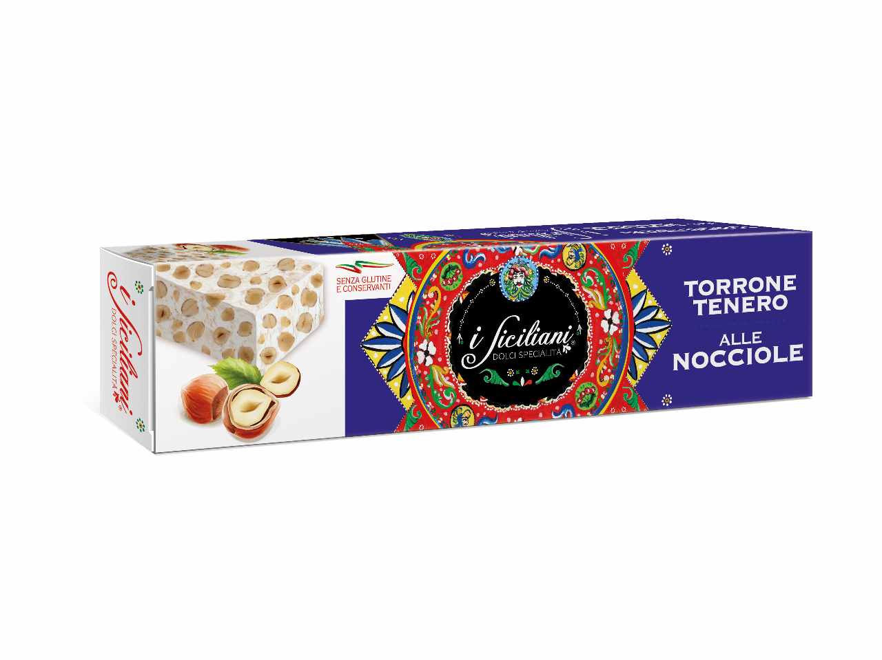 Torrone morbido alle nocciole i siciliani 85gr