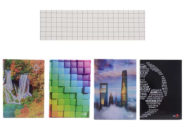 Quaderno a quadretti BM Arti maxi cartonato 70 gr quadretti 5M colori assortiti 210x297 mm