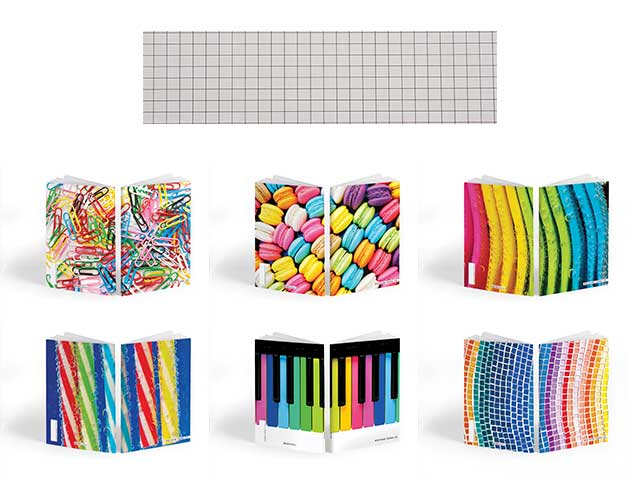 quaderno a quadretti bm arti maxi a4 100 gr quadretti 4 mm colori assortiti 210x297 mm