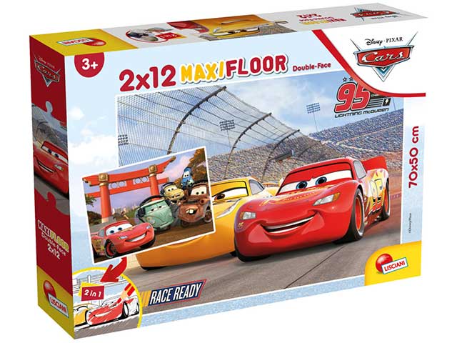 Puzzle supermaxi 2x12pz cars 86542