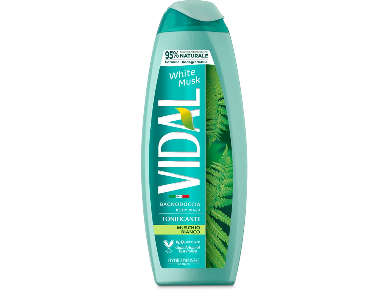 Vidal bagnoschiuma da 500ml muschio bianco
