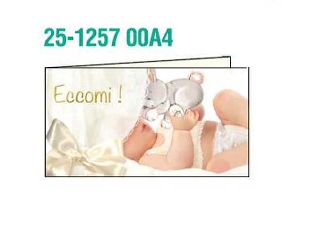 biglietto bomboniera culla neonato