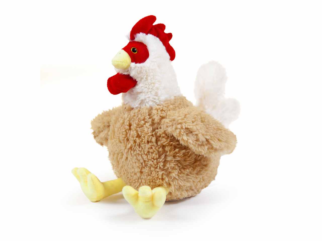 peluche gallina 2 colori assortiti h25cm