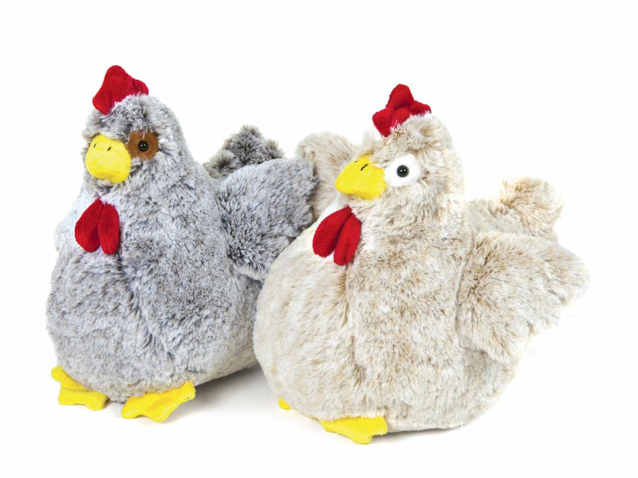 peluche gallina 2 colori assortiti h.25cm