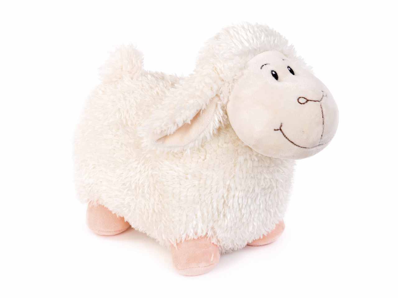 peluche pecora puffata cartoon h.30xl.35cm