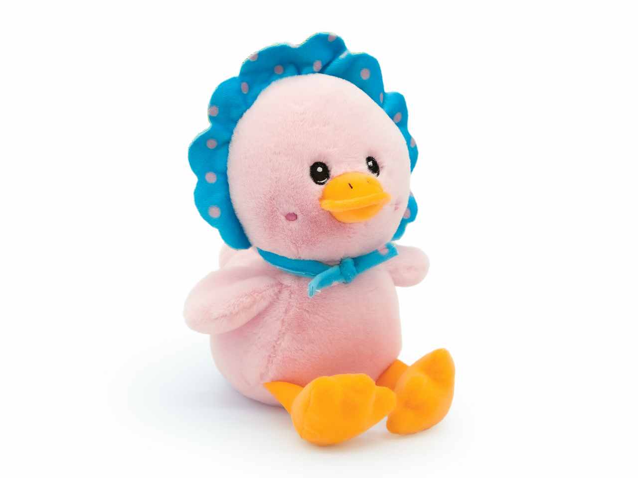 peluche paperotto con cuffietta l.30cm 3 colori assortiti